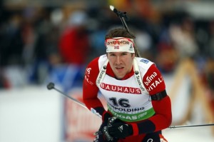 Norway's Svendsen competes during the men's 20 km individual biathlon World Cup event in Ruhpolding